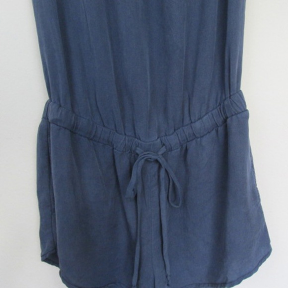 Bella Dahl Dark Blue Off Shoulder Romper Small - Picture 2 of 5
